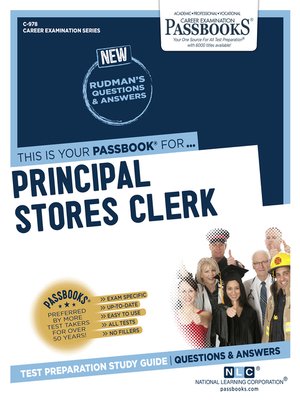 cover image of Principal Stores Clerk